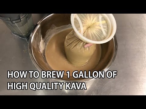 How To Brew 1 Gallon Of High Quality Kava