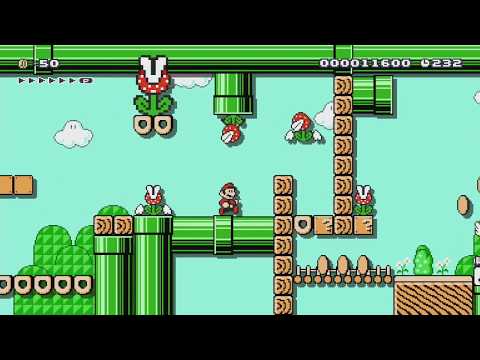 土管の国の花園 -Pipe Land Garden- by イヌサフラン - Super Mario Maker - No Commentary 1bp
