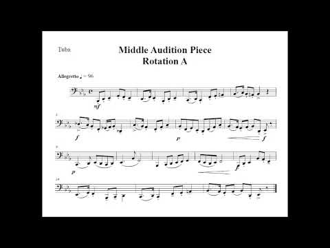 Tuba District 8 All District Band Etude 2025 Middle School