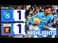 NAPOLI-GENOA 1-1 | HIGHLIGHTS | Ngonge rescues a point for Napoli | Serie A 2023/24