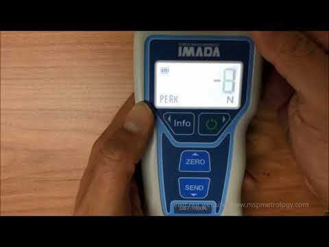 Imada (Japan) Digital Force Gauge DST Series Video: Setting Peak Function