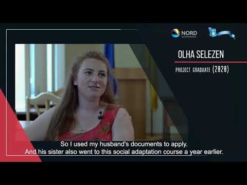 Video feedback of Olha Selezen, graduate of the Ukraine-Norway project