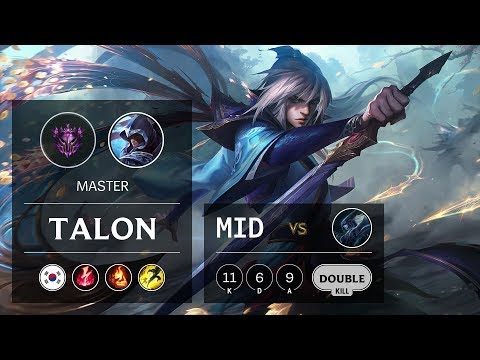 Talon Mid vs Lissandra - KR Master Patch 10.1