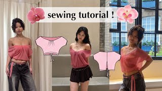 DIY orchid top sewing tutorial + pattern 