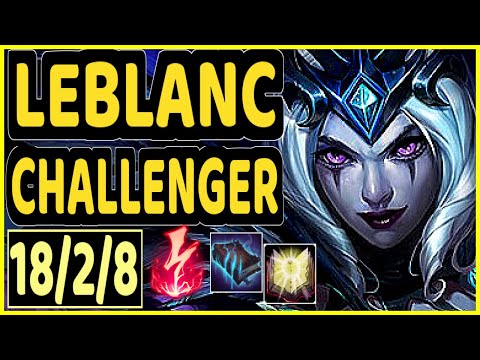 JUZINHO (LEBLANC) - 18/2/8 KDA CHALLENGER GAMEPLAY - BR