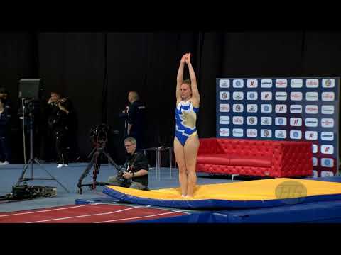 KOZIARSKA Daryna (UKR) W - 2022 Trampoline Worlds, Sofia (BUL) - Q Tumbling Exercise 2