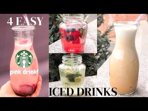 Super easy summer drinks 4 ways (pink drink)