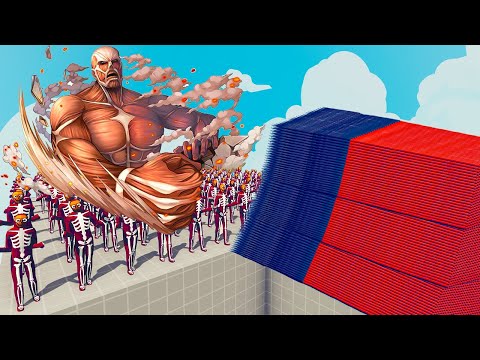 200x COLOSSAL TITAN + 1x GIANT vs EVERY GOD - Totally Accurate Battle Simulator TABS