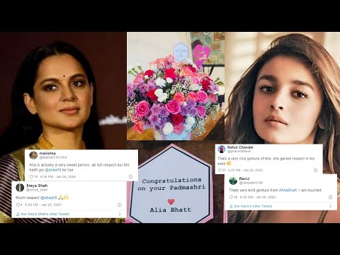 Alia SENDS a congratulatory note with flowers to Kangana: This gesture is winning over the internet