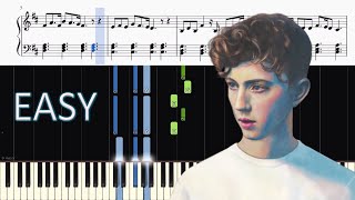 Troye Sivan - The Good Side - EASY Piano Tutorial + SHEETS