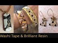 Resin Washi Tape Jewelry Making Tutorial