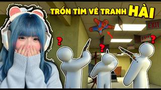 Trốn Tìm Vẽ Tranh HÀI 😂 | Mèo Simmy