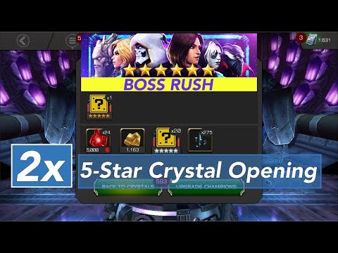 2x 5-Star Crystals Opening - Community Boss Rush Challenge - MCOC