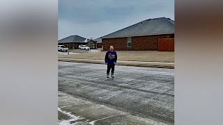&#39;Y&#39;all Didn&#39;t Believe Me,&#39; Texas Man Josh Moloney Laces Up, Tests Icy Conditions By Skating On Stree