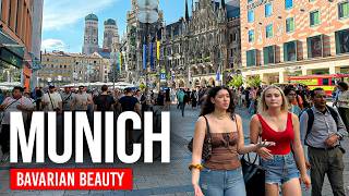 MÜNİH, Almanya 🇩🇪 Yaz Geliyor | 4K Yürüyüş Turu