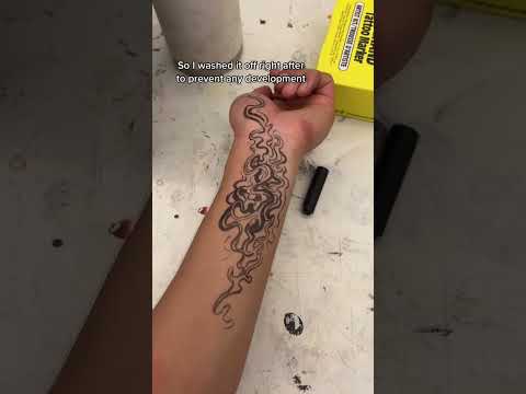 trying tattoo markers 😎 #inkbox #tattooideas #tattoomarker#inkboxshop #inkboxtattoos