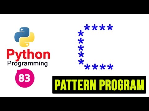 Python Pattern Programs Printing Stars In C Shape