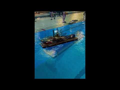 Brooklyn mit Barge im Hallenbad Leonberg