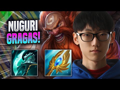 NUGURI TRIES GRAGAS WITH NEW BUFFS! - DK Nuguri Plays Gragas TOP vs Swain! | Season 2022