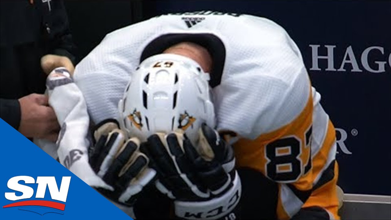 Vidéo: Sidney Crosby a reçu le SLAP SHOT de Kris Letang en pleine tête..