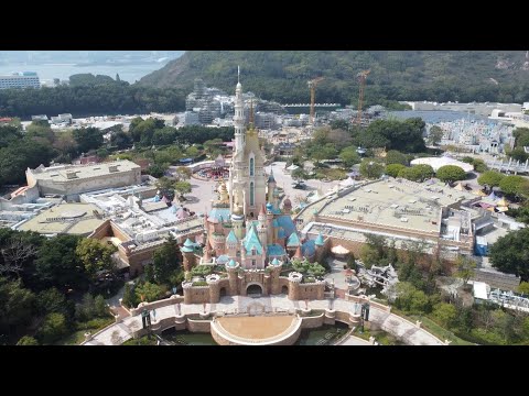 Video: 【4K】Hong Kong Disneyland | private visit | drone video