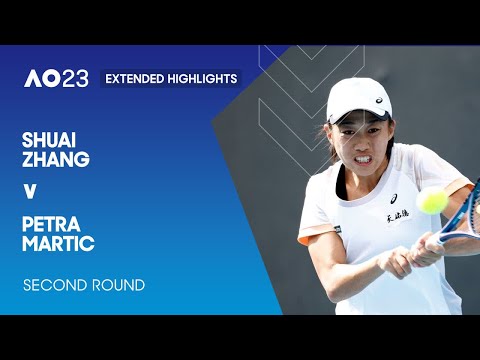 Destaques estendidos de Shuai Zhang x Petra Martic | Segunda rodada do Aberto da Austrália de 2023