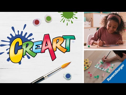 Ravensburger CreArt spalvinimo knygelė vaikams Saldus zuikis video