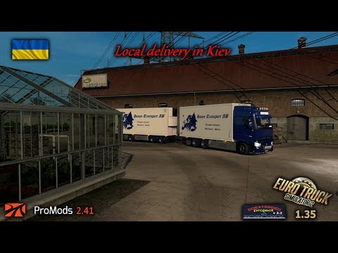 ETS2 1.35 I My Trucking Diary - Ep #231 I Local in Kiev I Promods 2.41 I Rigid chassi addon by kast