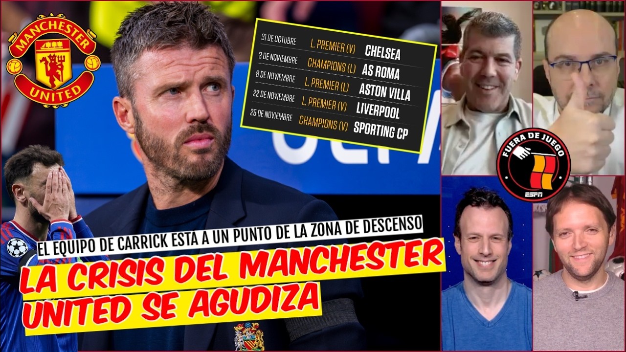 Manchester United está ARRASTRÁNDOSE y ya ESTÁ COQUETEANDO con el DESCENSO | Fuera de Juego