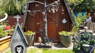 Haunted Halloween Tombstone Tree Done !