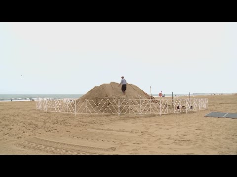 Sand sculpture honors VB Municipal Center mass shooting victims