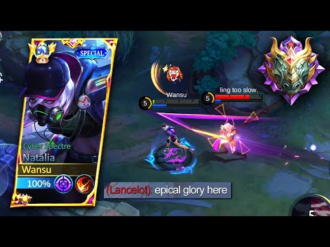 I MET PRO LANCELOT IN EPICAL GLORY!! | NATALIA BEST BUILD 2023 | MLBB