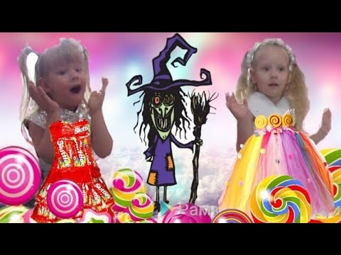 БАБА ЯГА  делает платья (Ведьма)// BABA YAGA makes dresses out of CANDY for a party!