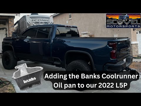 Adding the Banks Power CoolRunner Oil Pan to our 2022 Chevy 3500HD L5P Duramax !!!