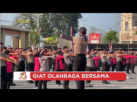 POLRES SUKOHARJO GELAR OLAHRAGA BERSAMA TNI FORKOPIMDA