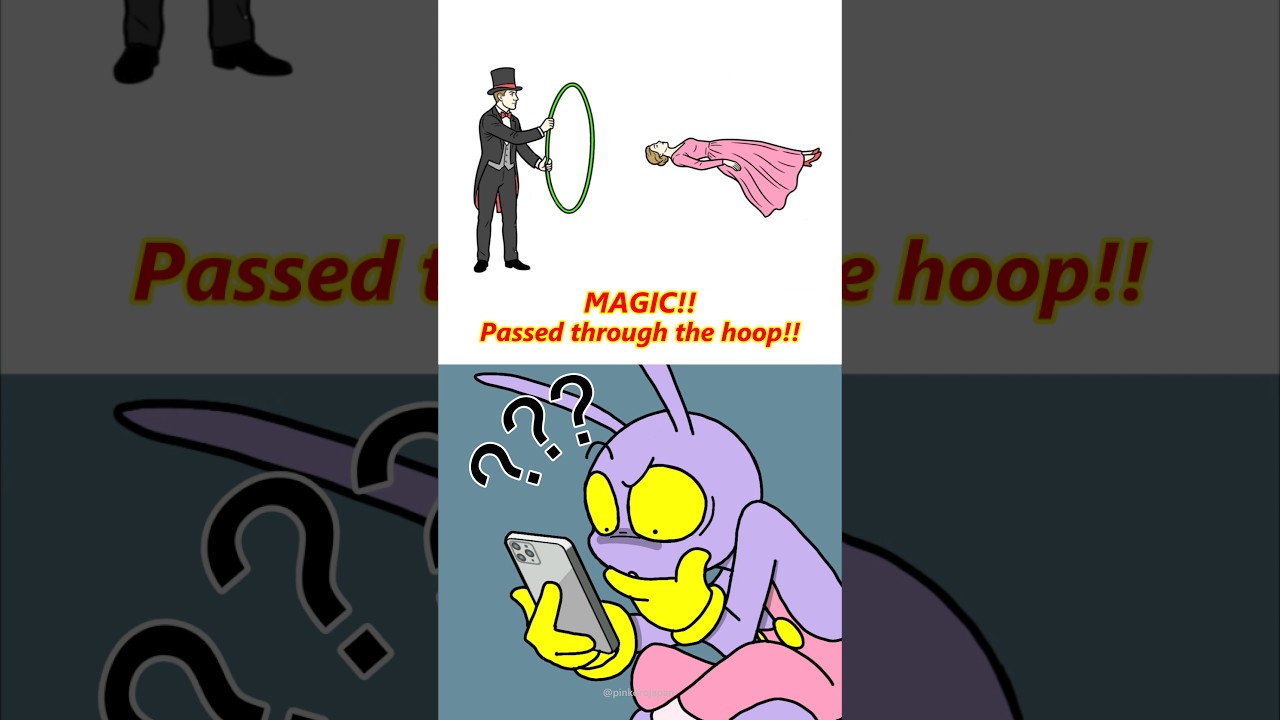 This will TRICK your EYES!😱😱Passed through magic trick #illusion #opticalillusion #tricks #magic