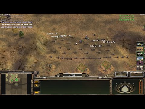 GLA Stealth - Command & Conquer Generals Zero Hour - 1 vs 1 USA HARD Gameplay