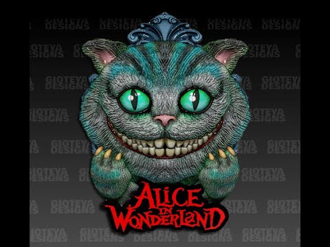🐱 Alice in Wonderland Cheshire Cat・ STL File for 3D printing・Cults