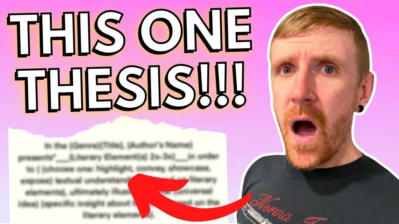 The ONLY AP LIT THESIS Template You'll EVER Need!