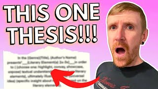 The ONLY AP LIT THESIS Template You'll EVER Need!