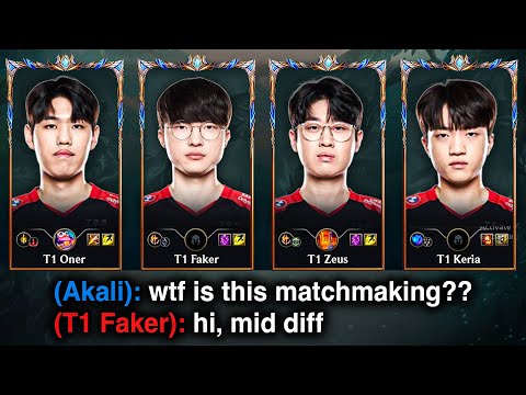 When Four T1 players get on the same Team in NA... *LANING VS FAKER*