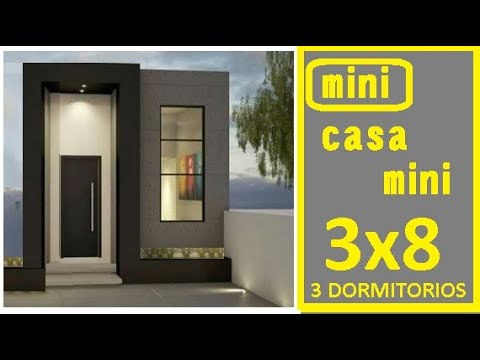🏠 5 CASAS  3x8. 🏠UNA planta. 3 DORMITORIOS. 24 M2." La casa mas pequeña del mundo para vivir."