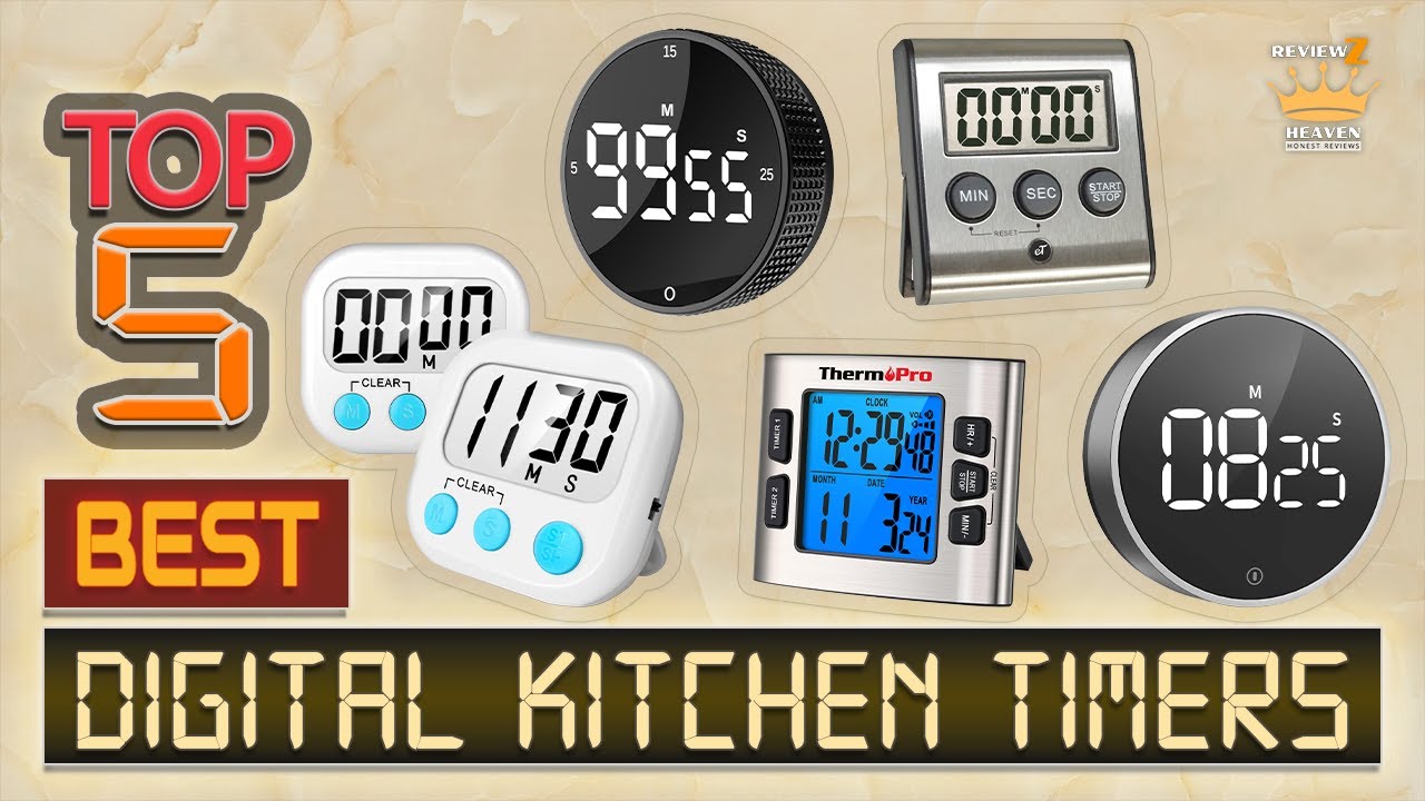 TOP 5 Best Digital Kitchen Timers 2025 | Magnetic & Rechargeable Kitchen Timers Review