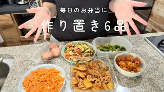 【お弁当】【専業主婦】毎日のお弁当を楽する為に副菜6品作り置き!!やれる時にやる。