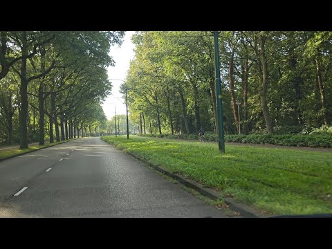 Driving in The Netherlands: from Loosduinen to Rijswijk. Saturday morning in The Hague.