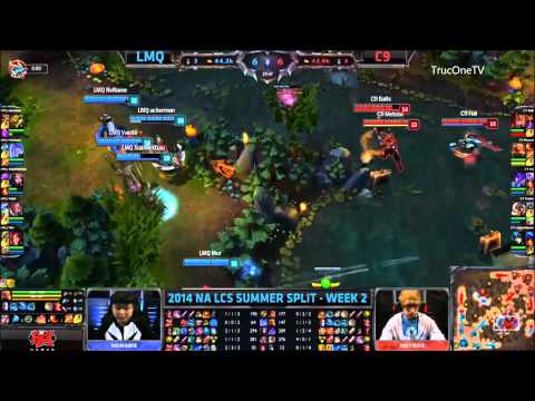 LMQ vs C9 Highlights - 2014 NA LCS Summer W2D2