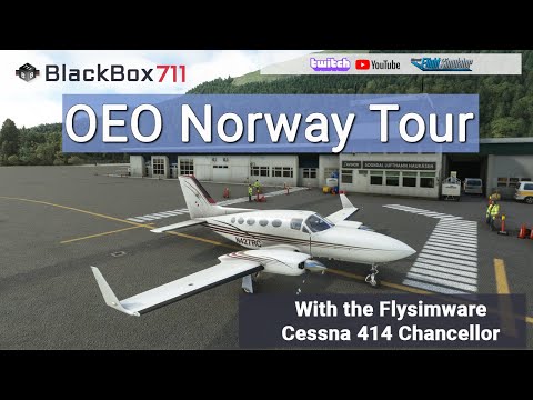 MSFS | Cessna 414 | OEO Norway Tour