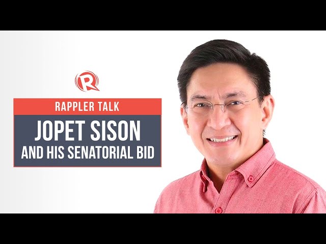 Rappler Talk: Jopet Sison and his senatorial bid