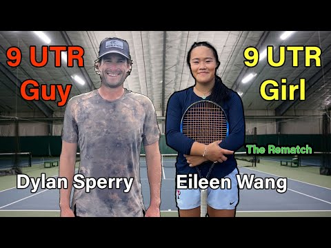 9 UTR Guy vs 9 UTR Girl Rematch against Ivy League Player