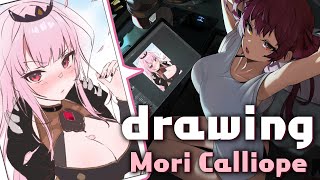 [Vtub] 把自己畫的死神賀圖投搞給繪師改修的船長